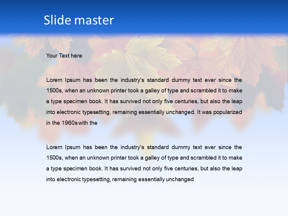 Sunny Forest Tranquil PowerPoint Template