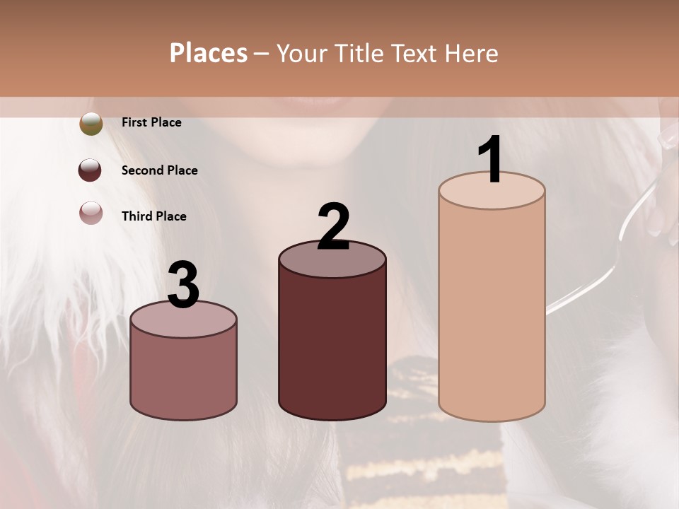 Plate Beautiful Maiden PowerPoint Template