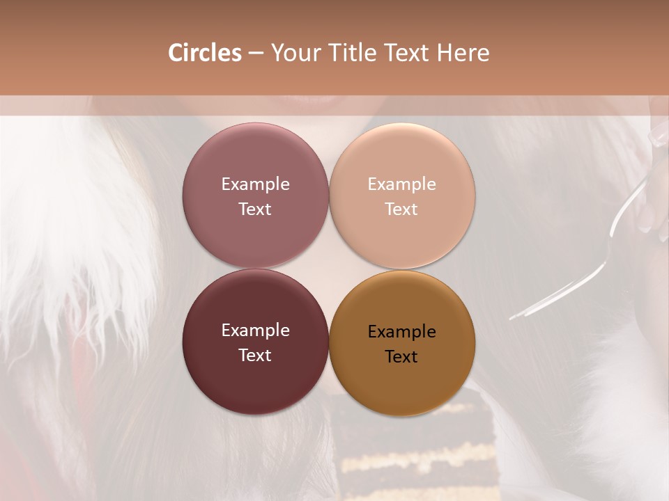 Plate Beautiful Maiden PowerPoint Template