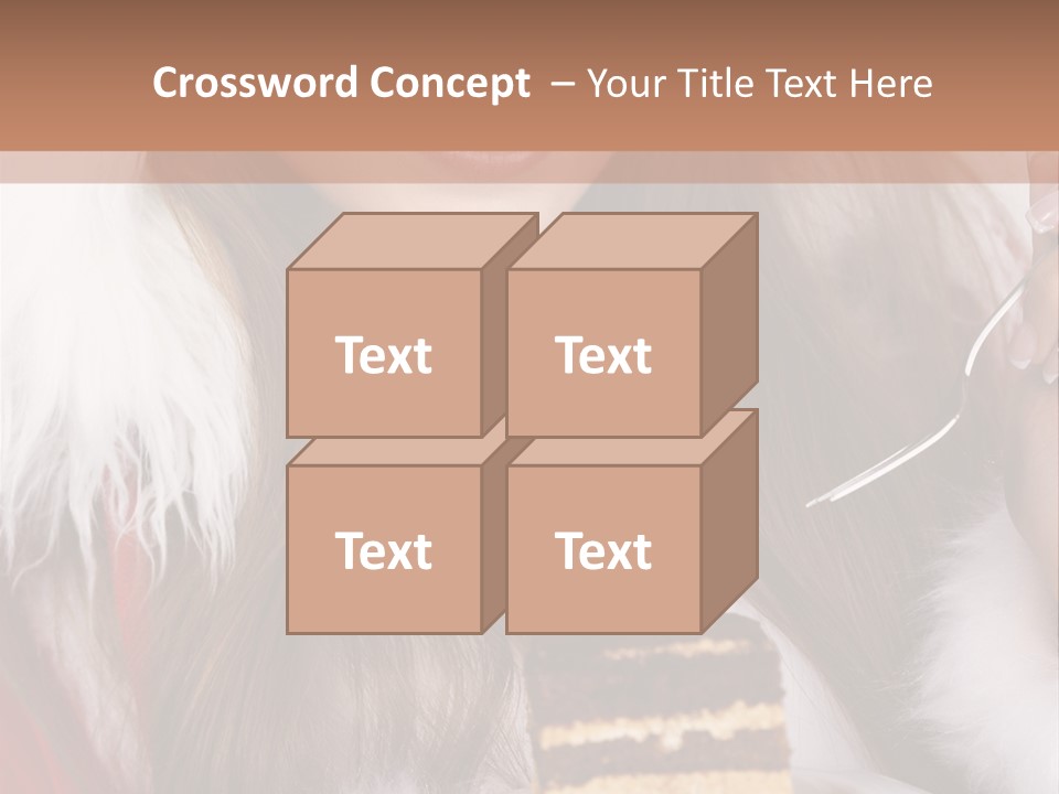 Plate Beautiful Maiden PowerPoint Template