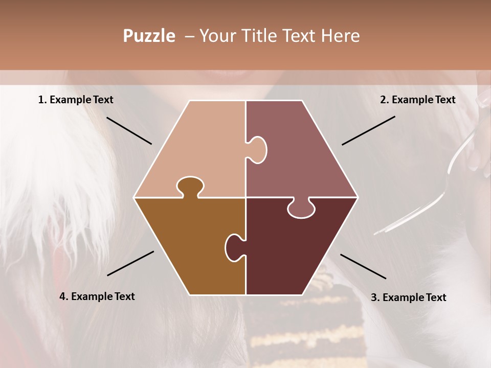 Plate Beautiful Maiden PowerPoint Template