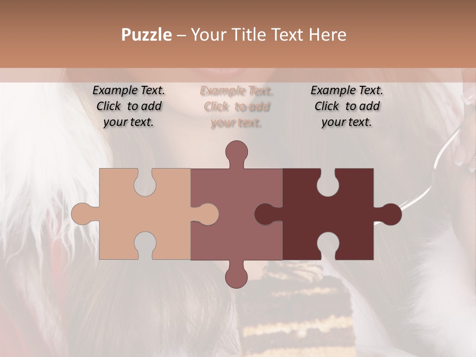 Plate Beautiful Maiden PowerPoint Template