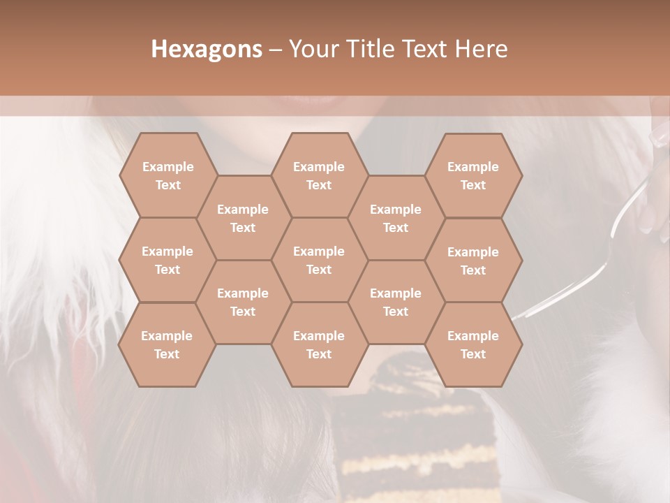 Plate Beautiful Maiden PowerPoint Template