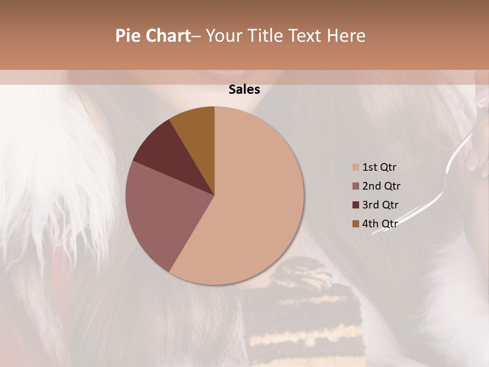 Plate Beautiful Maiden PowerPoint Template