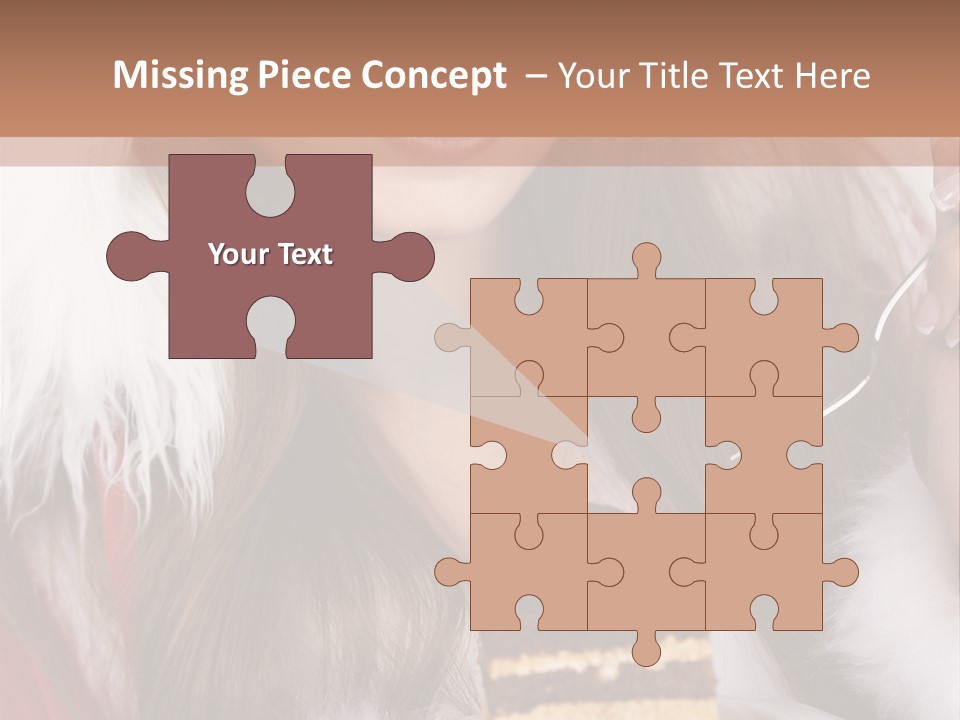 Plate Beautiful Maiden PowerPoint Template