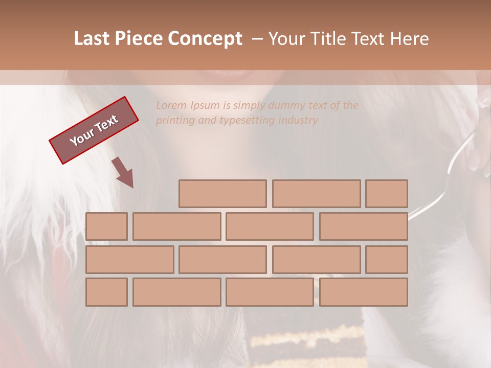 Plate Beautiful Maiden PowerPoint Template