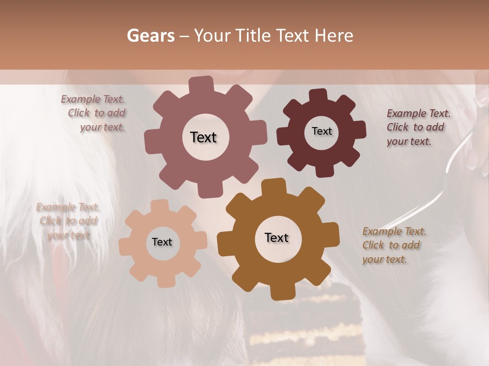 Plate Beautiful Maiden PowerPoint Template