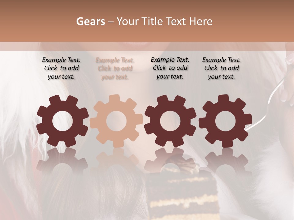 Plate Beautiful Maiden PowerPoint Template