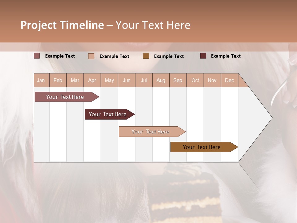 Plate Beautiful Maiden PowerPoint Template