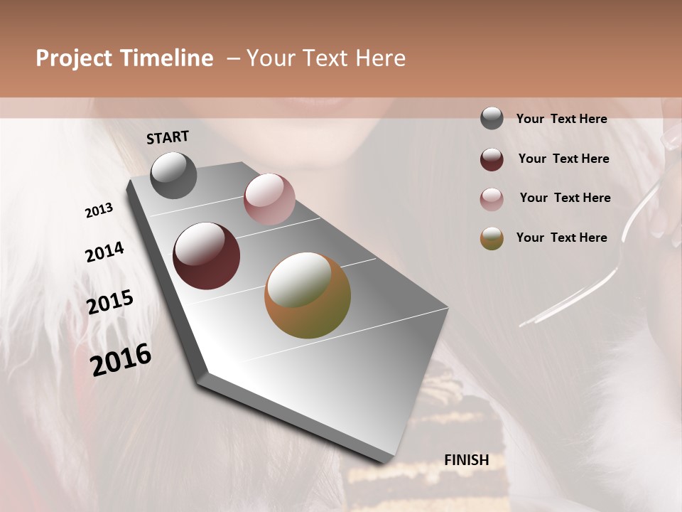 Plate Beautiful Maiden PowerPoint Template