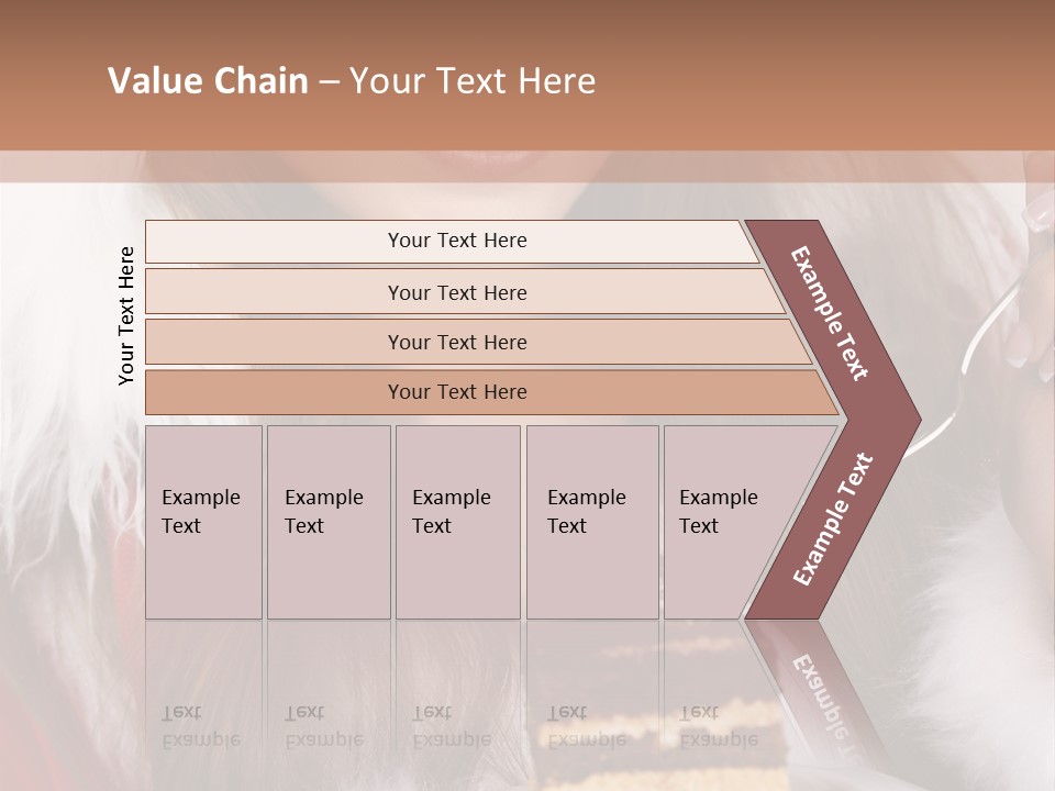 Plate Beautiful Maiden PowerPoint Template