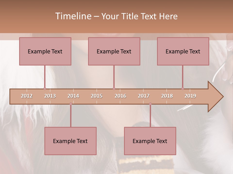 Plate Beautiful Maiden PowerPoint Template