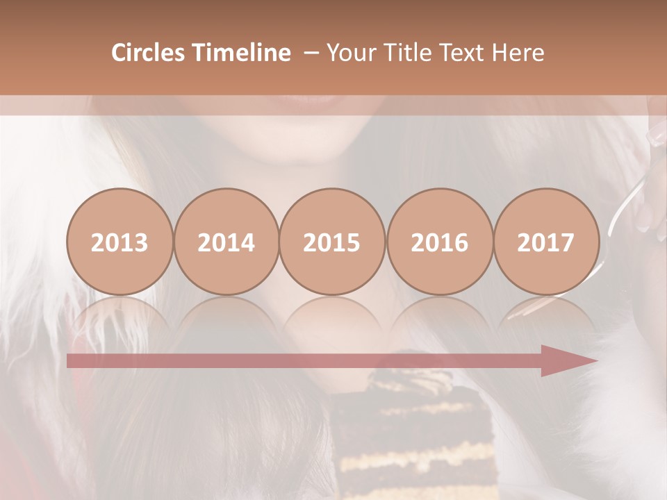 Plate Beautiful Maiden PowerPoint Template