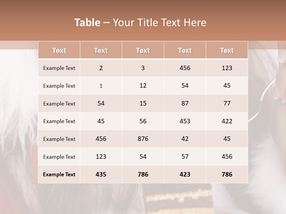Plate Beautiful Maiden PowerPoint Template