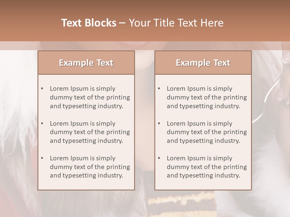 Plate Beautiful Maiden PowerPoint Template
