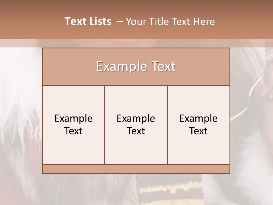 Plate Beautiful Maiden PowerPoint Template