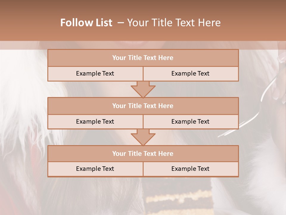 Plate Beautiful Maiden PowerPoint Template