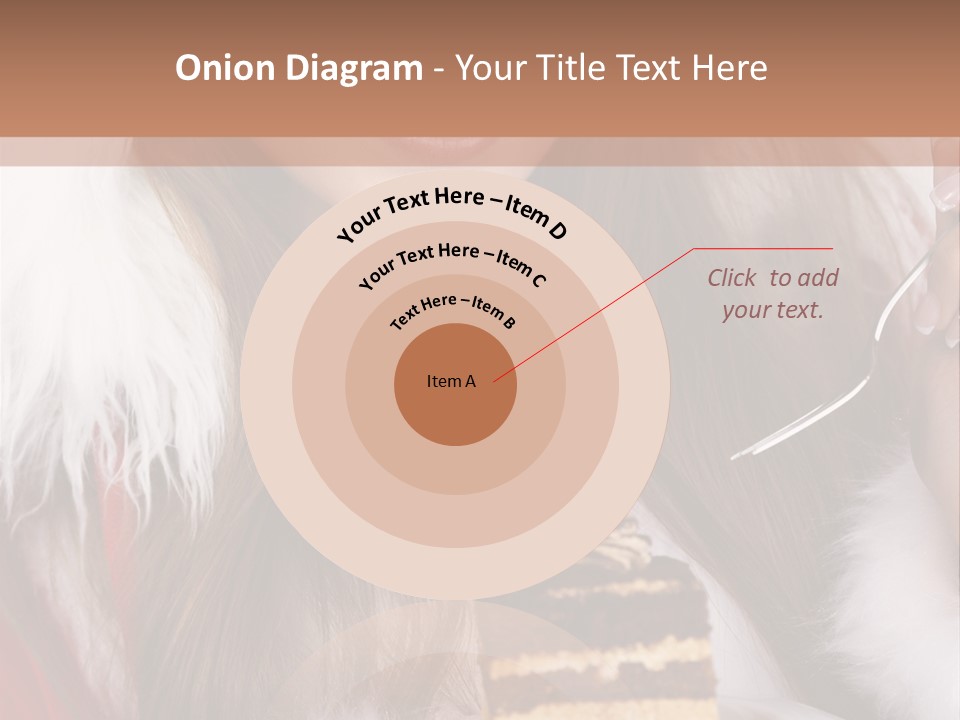 Plate Beautiful Maiden PowerPoint Template