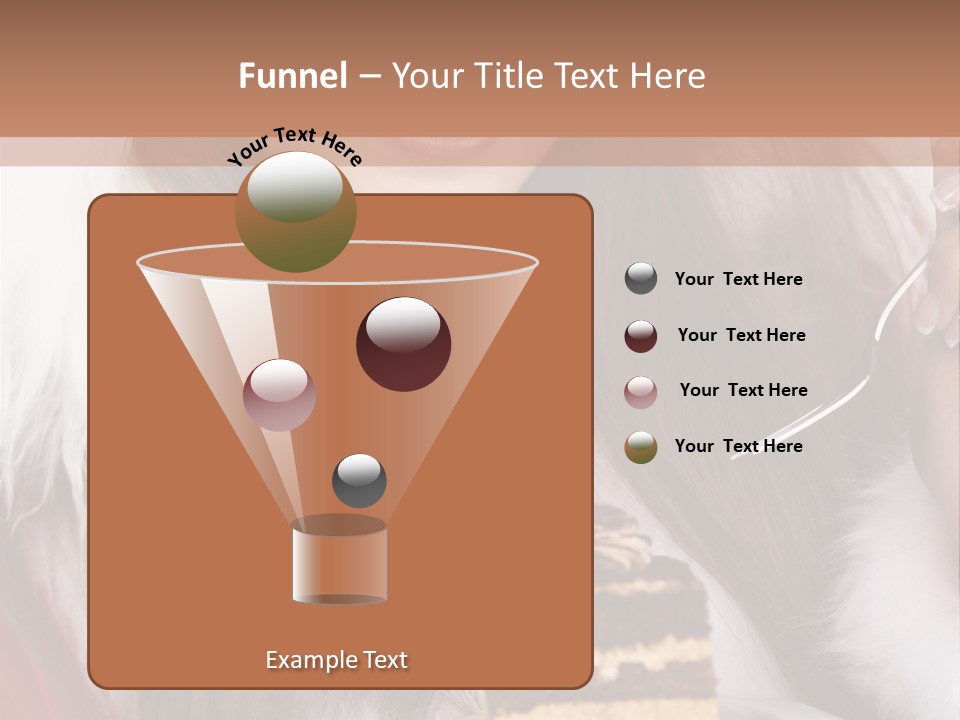 Plate Beautiful Maiden PowerPoint Template