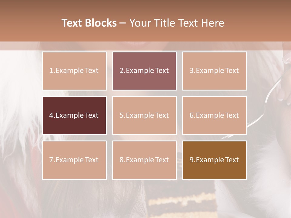 Plate Beautiful Maiden PowerPoint Template