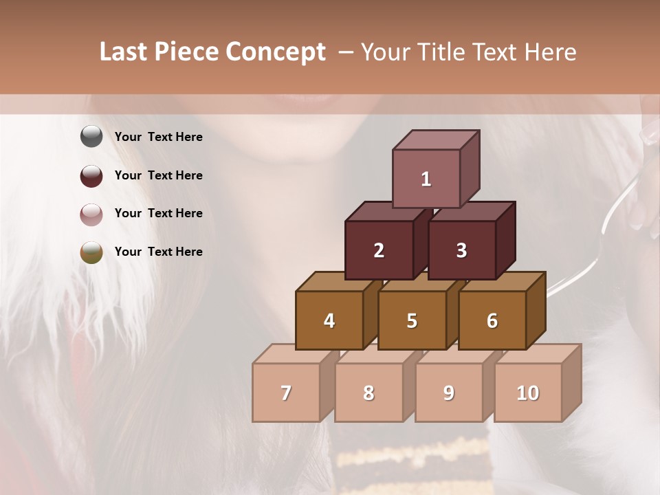 Plate Beautiful Maiden PowerPoint Template