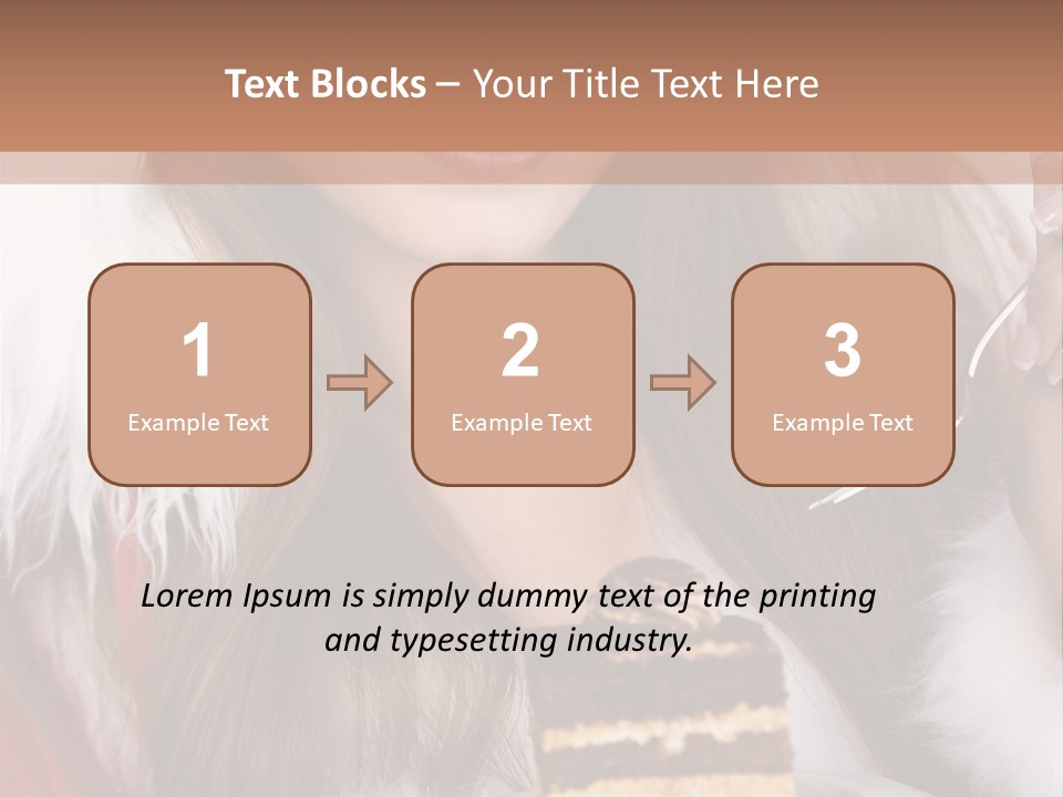 Plate Beautiful Maiden PowerPoint Template