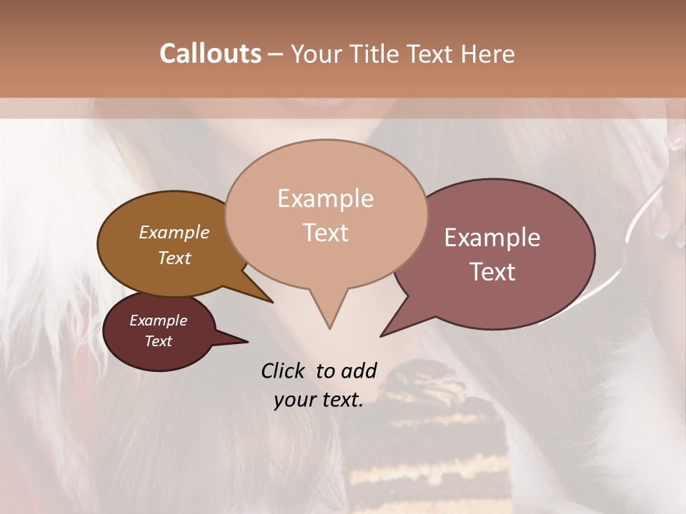 Plate Beautiful Maiden PowerPoint Template