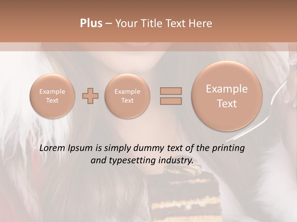 Plate Beautiful Maiden PowerPoint Template