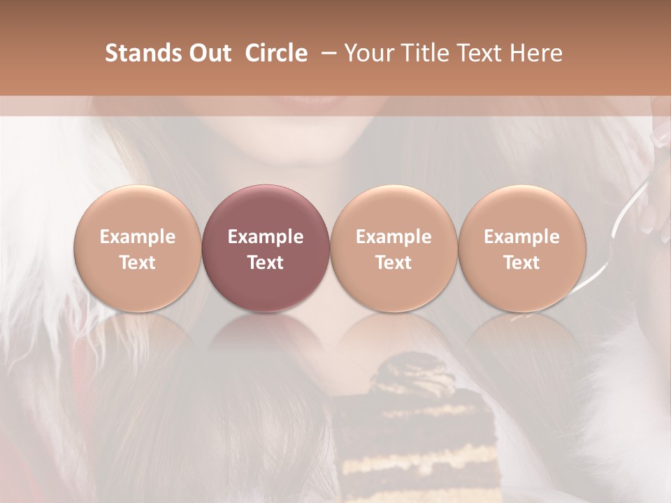 Plate Beautiful Maiden PowerPoint Template