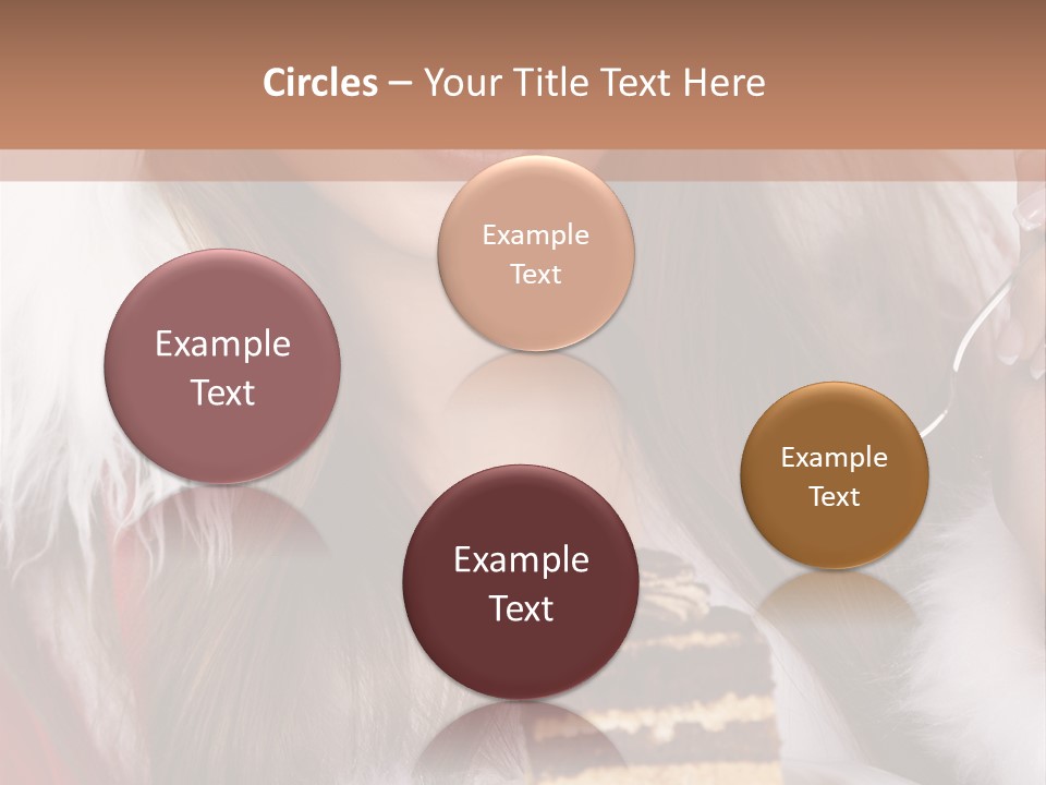 Plate Beautiful Maiden PowerPoint Template
