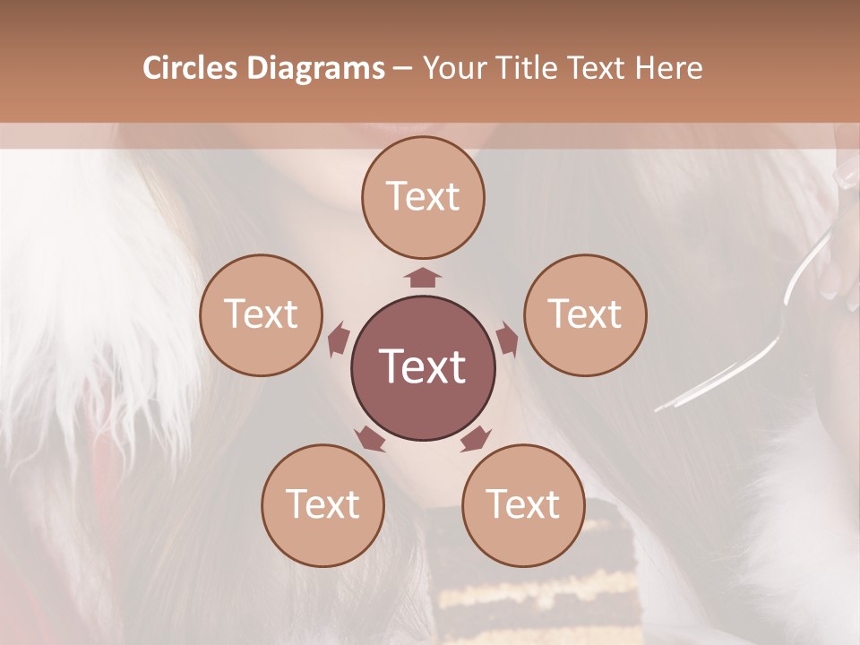 Plate Beautiful Maiden PowerPoint Template