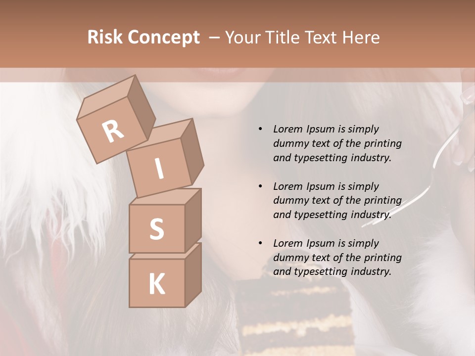 Plate Beautiful Maiden PowerPoint Template