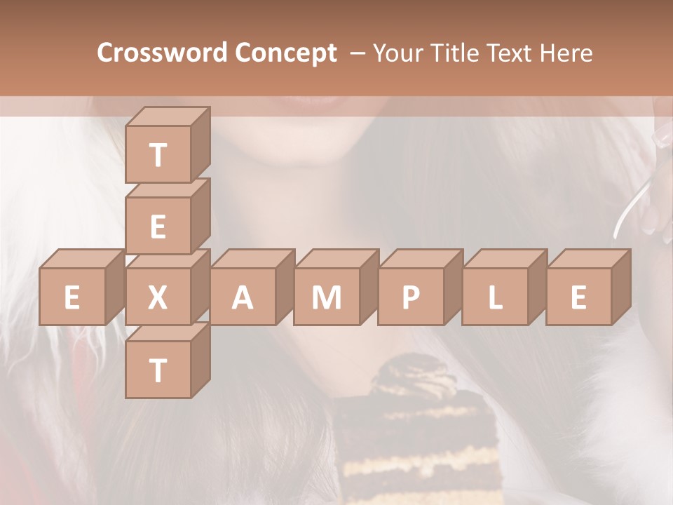 Plate Beautiful Maiden PowerPoint Template