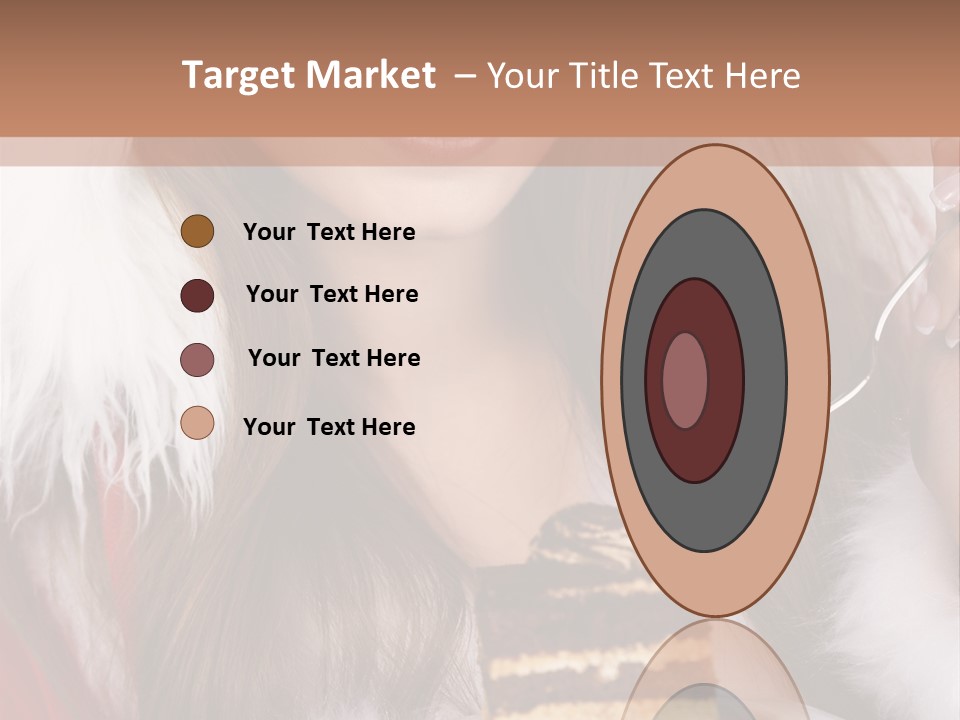 Plate Beautiful Maiden PowerPoint Template
