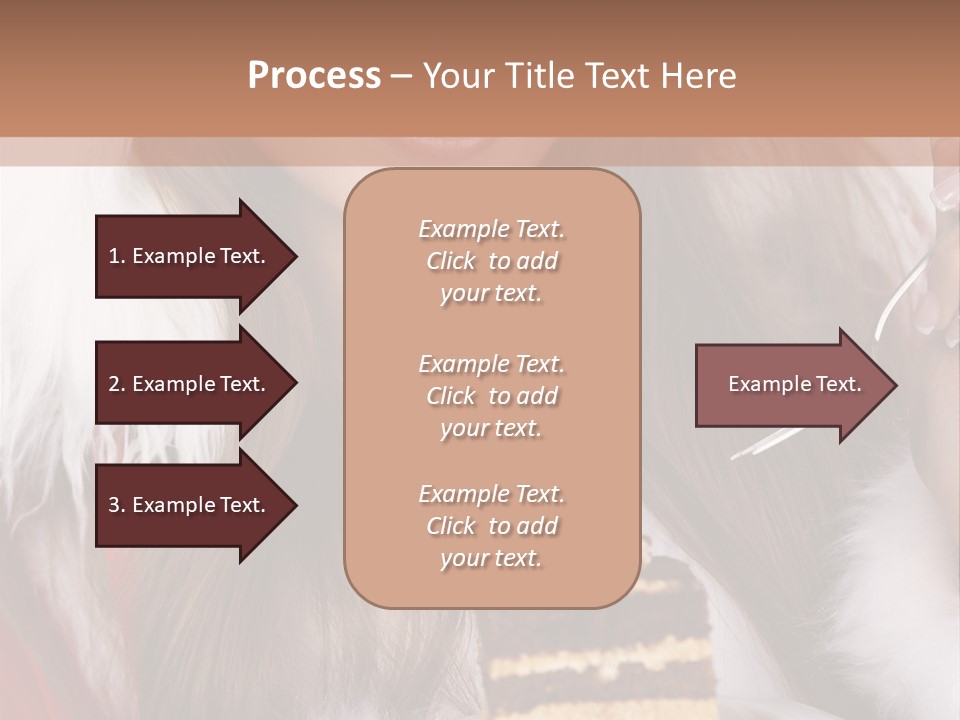 Plate Beautiful Maiden PowerPoint Template
