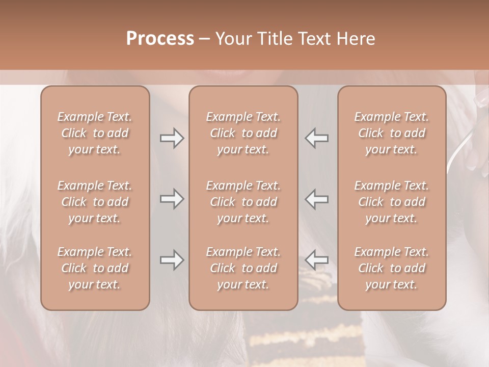 Plate Beautiful Maiden PowerPoint Template