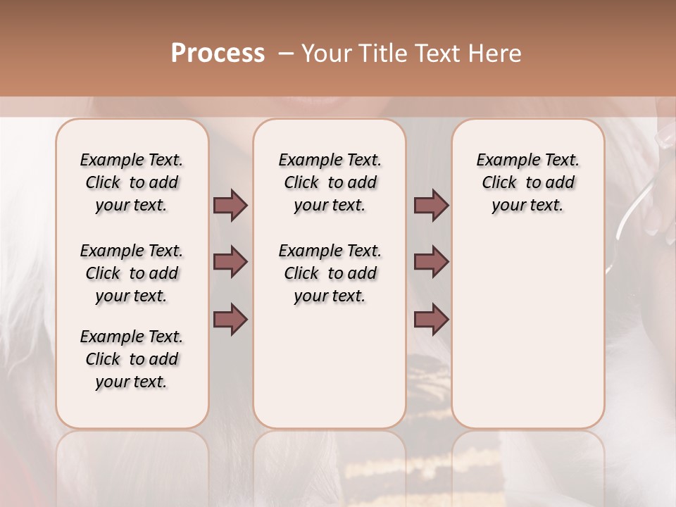 Plate Beautiful Maiden PowerPoint Template