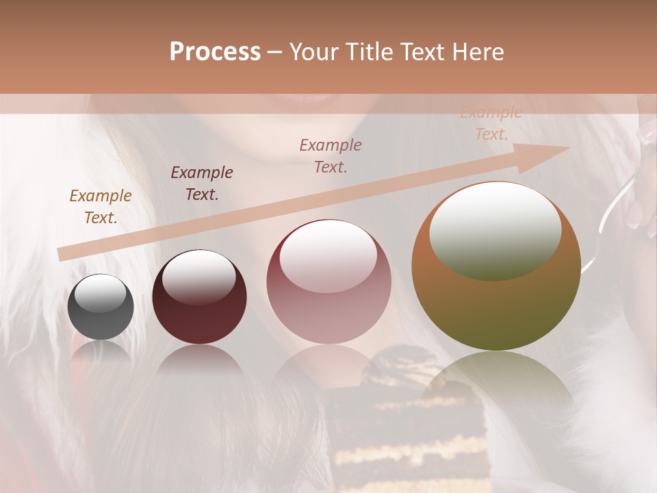 Plate Beautiful Maiden PowerPoint Template