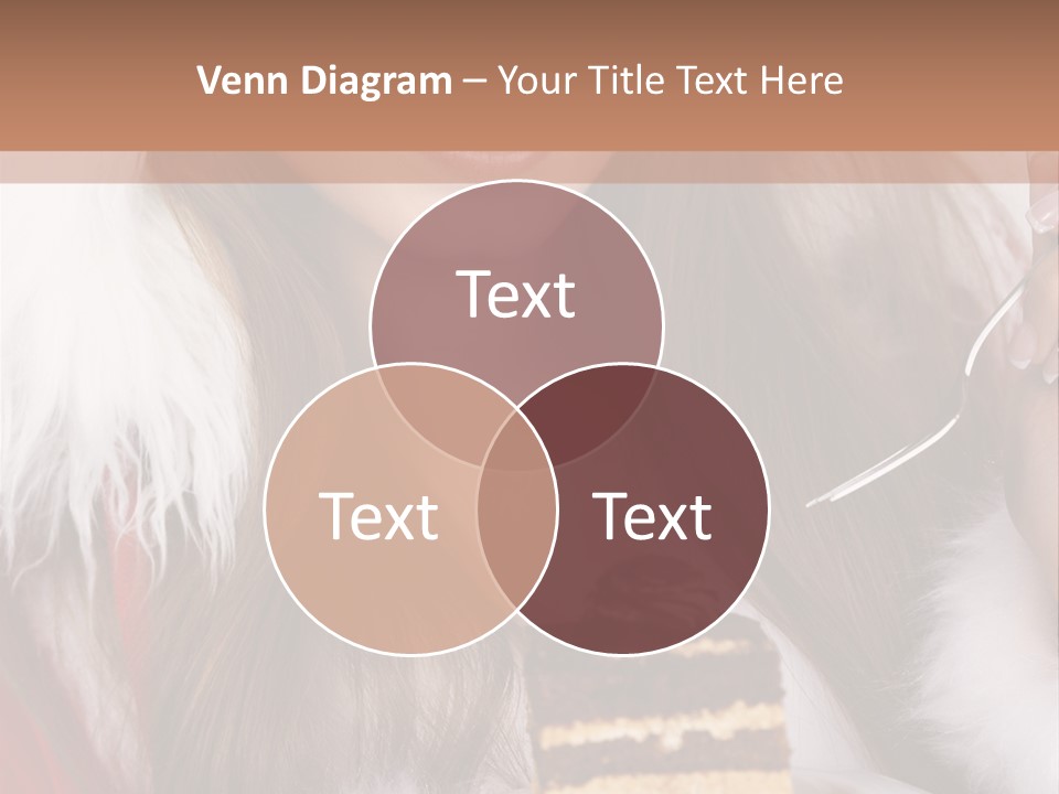 Plate Beautiful Maiden PowerPoint Template