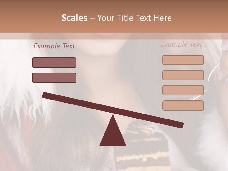 Plate Beautiful Maiden PowerPoint Template