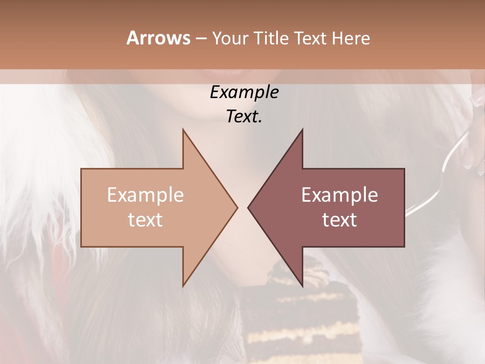 Plate Beautiful Maiden PowerPoint Template