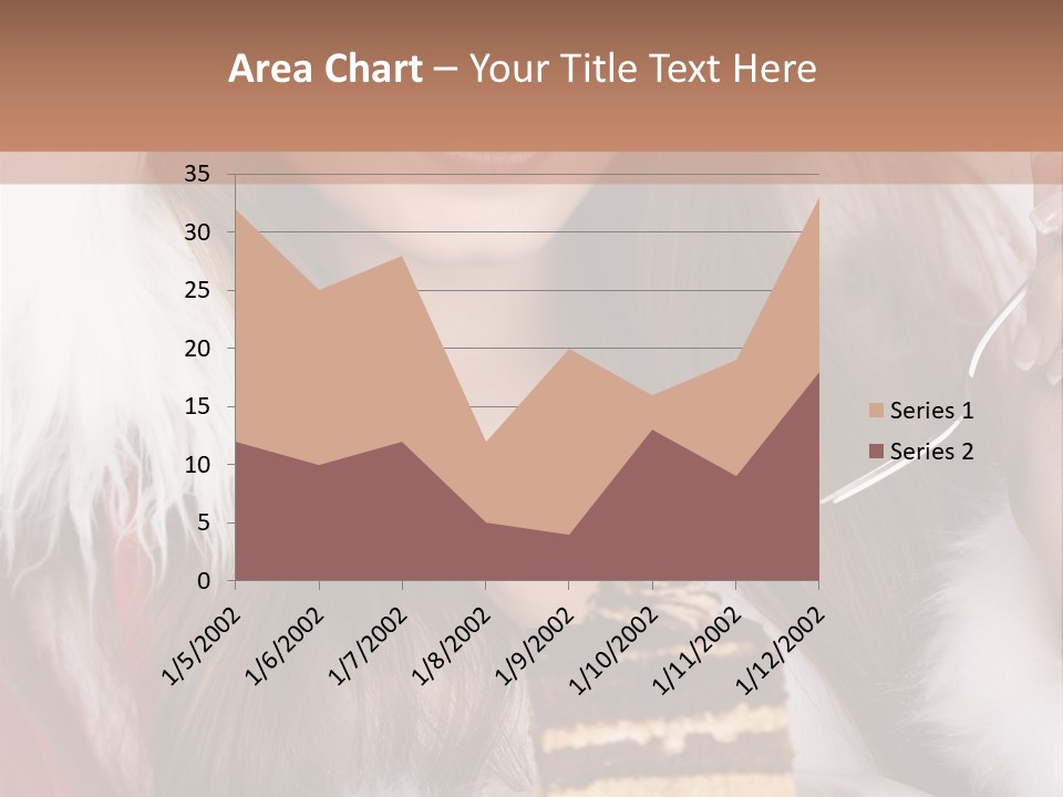 Plate Beautiful Maiden PowerPoint Template