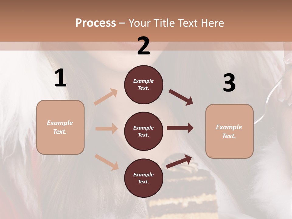 Plate Beautiful Maiden PowerPoint Template