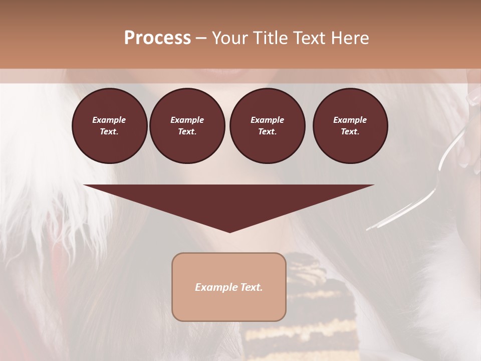 Plate Beautiful Maiden PowerPoint Template
