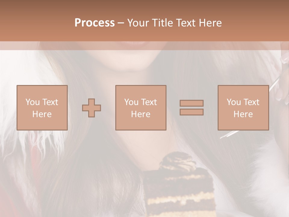 Plate Beautiful Maiden PowerPoint Template