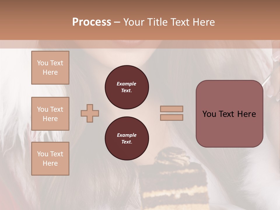 Plate Beautiful Maiden PowerPoint Template