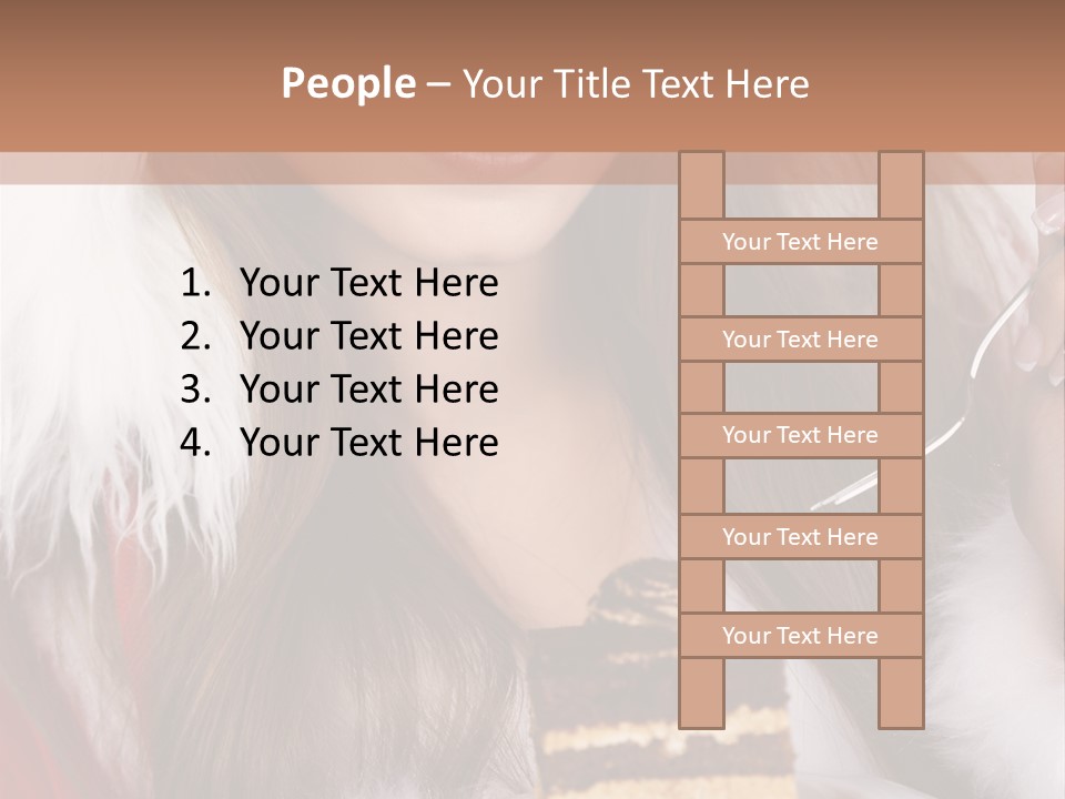 Plate Beautiful Maiden PowerPoint Template