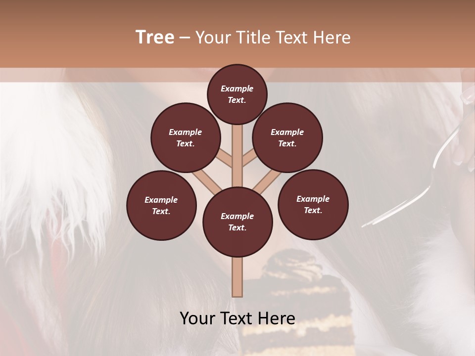 Plate Beautiful Maiden PowerPoint Template