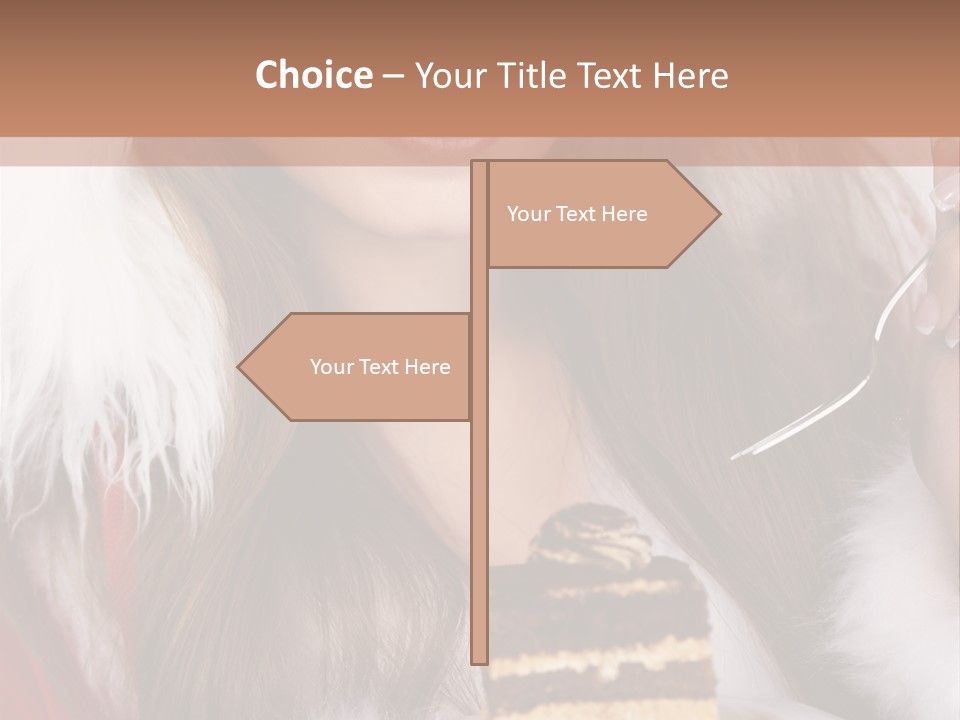 Plate Beautiful Maiden PowerPoint Template