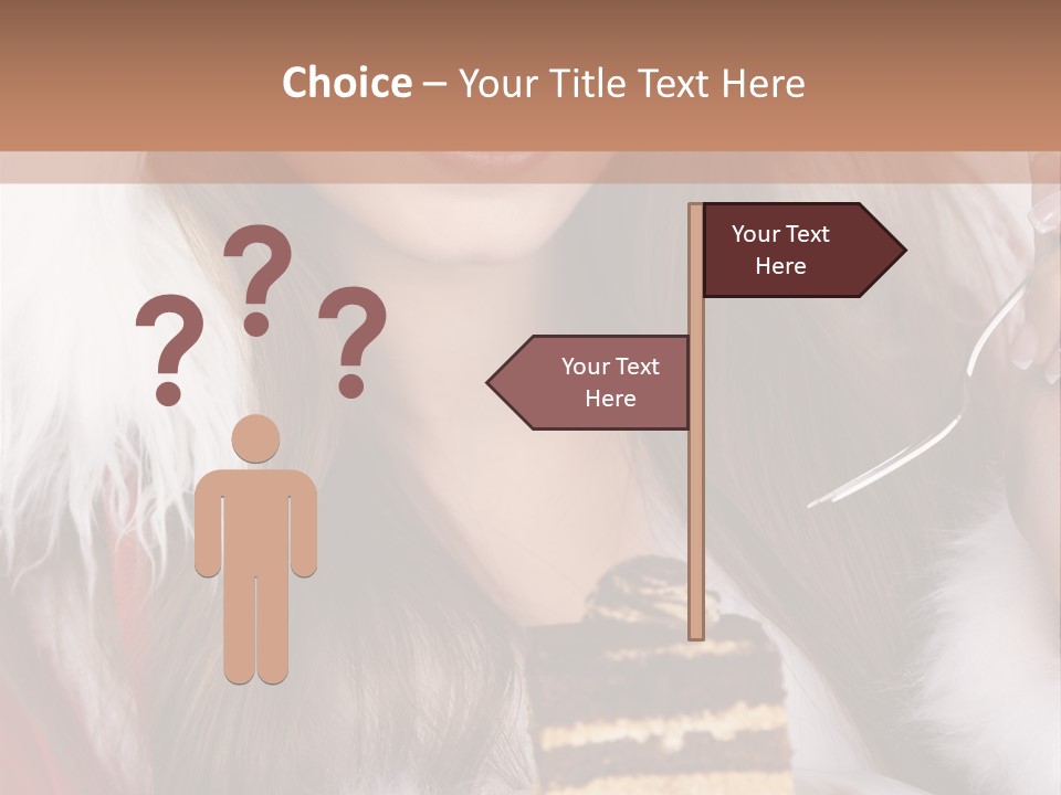Plate Beautiful Maiden PowerPoint Template
